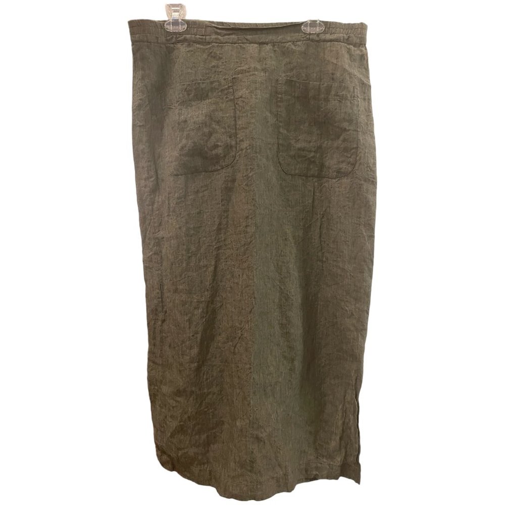 Eskandar Neiman Marcus Long Maxi Skirt Front Pockets Made in England Size 1